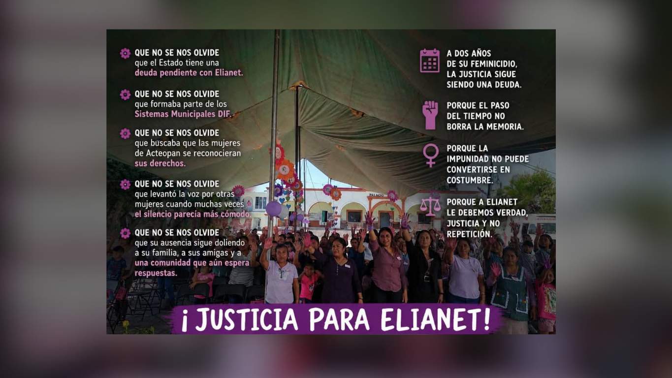 Colectivos exigen sentencia por feminicidio de Elianet Sandoval