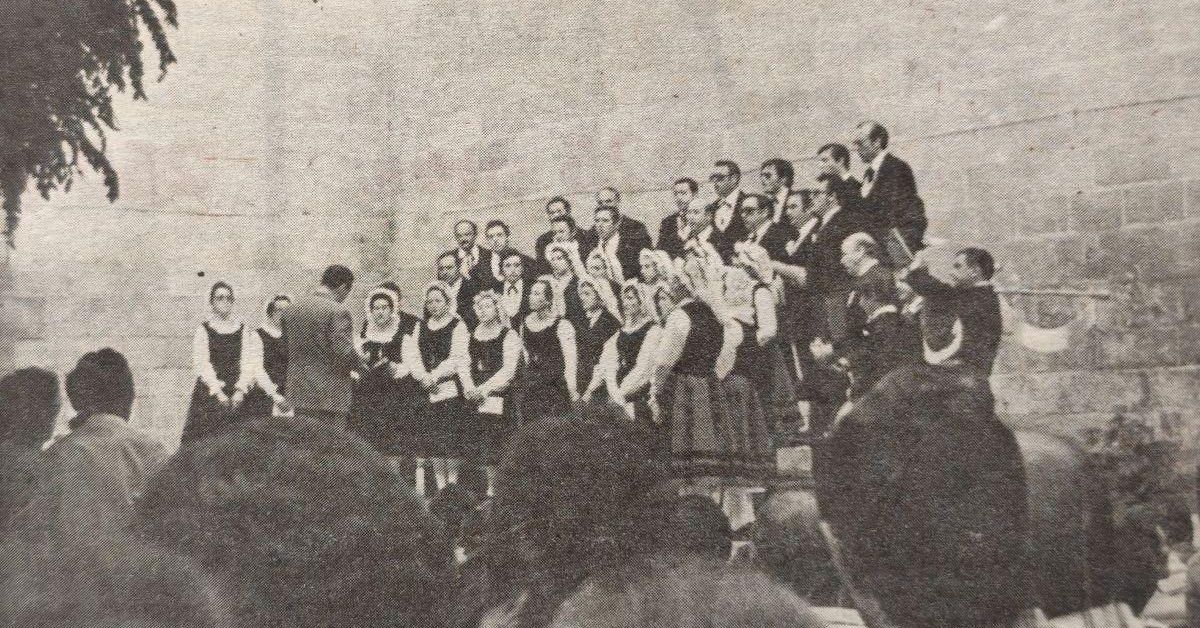 Recital conjunto de la Coral De Ruada y Orfeón Unión Orensana en la Magdalena