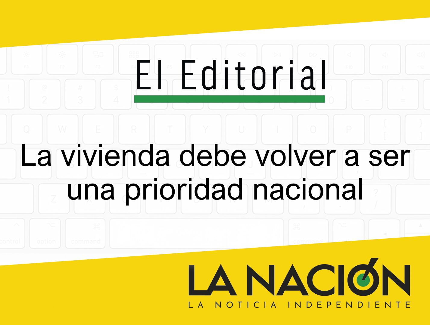 La vivienda debe ser una prioridad nacional