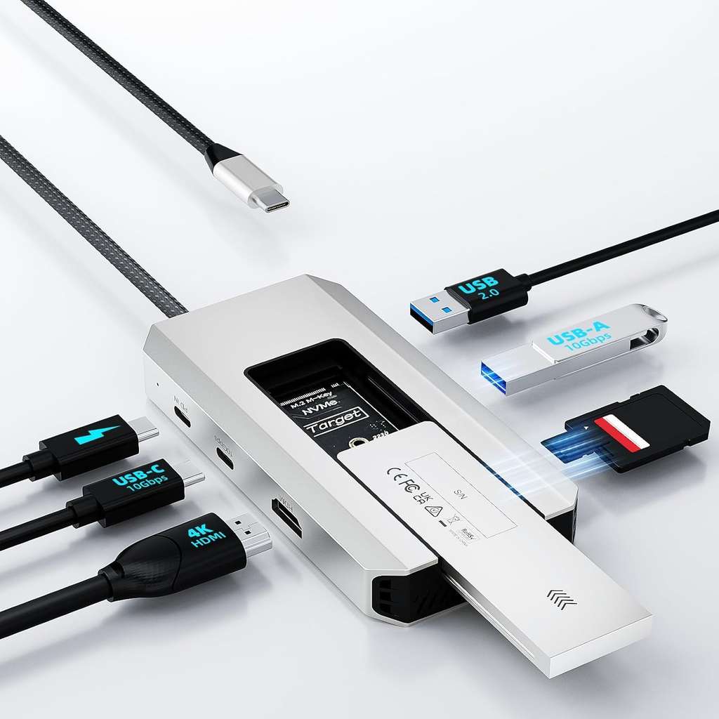 Hub USB-C WAVLINK 10 Gbps con descuento del 57% en Amazon