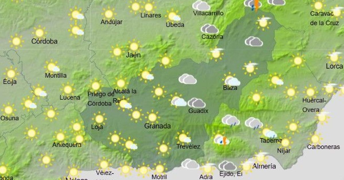 Granada inicia la semana con ligero descenso de temperaturas