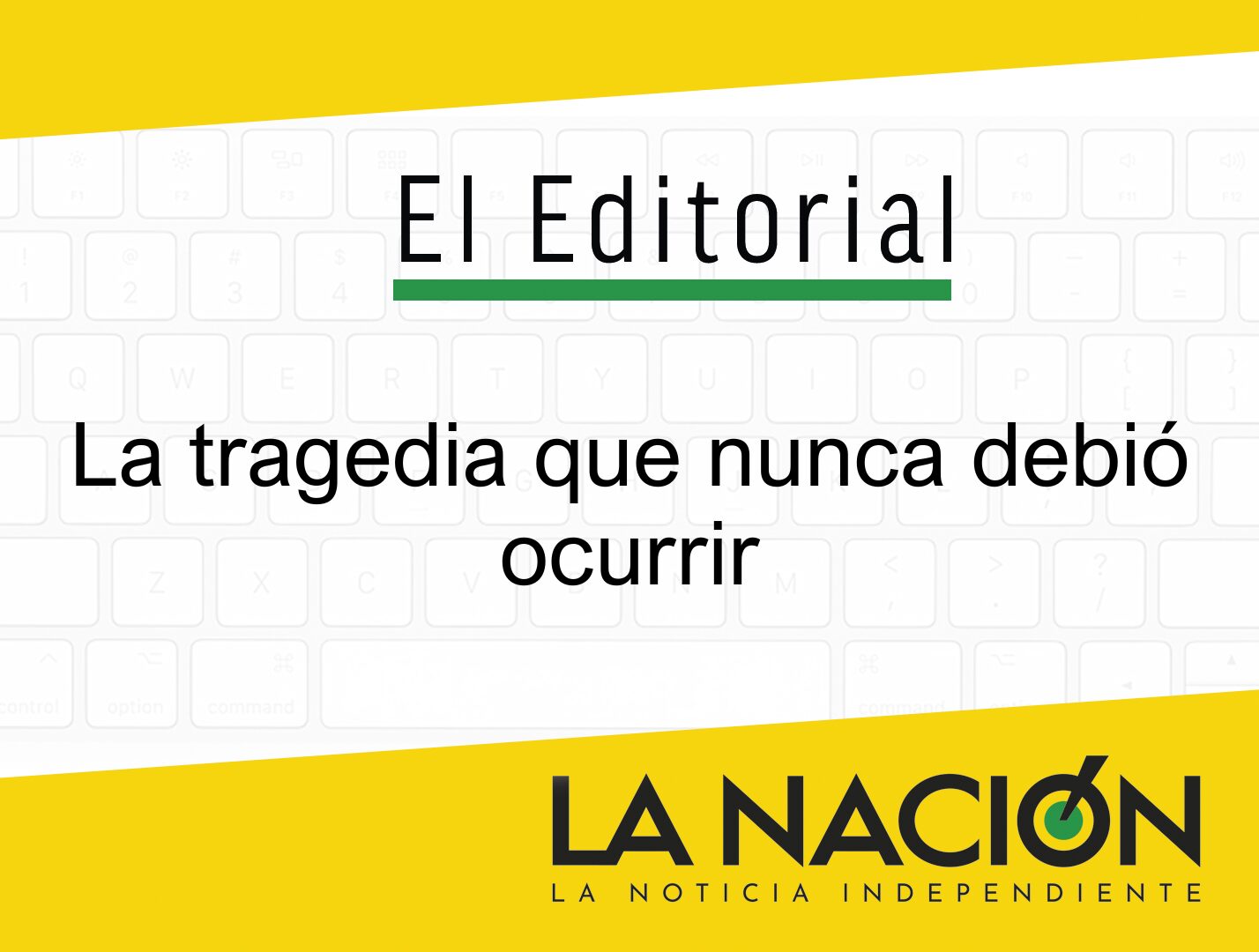 Reflexión sobre una tragedia evitable