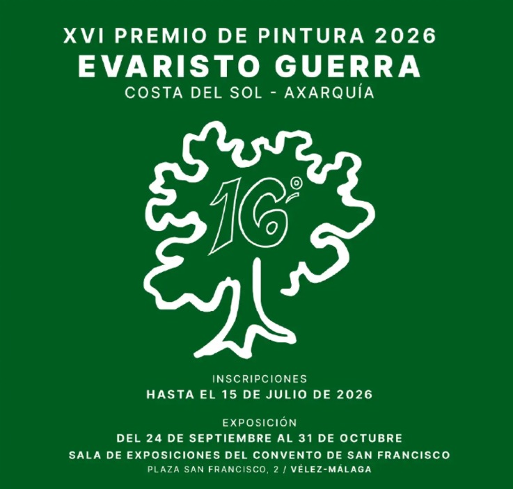 La Diputación de Málaga convoca el XVI Certamen Evaristo Guerra