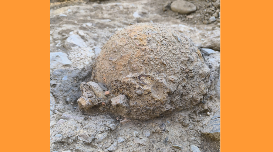 Campaña en yacimiento de La Seu finaliza con hallazgo de bomba de mortero del siglo XVII