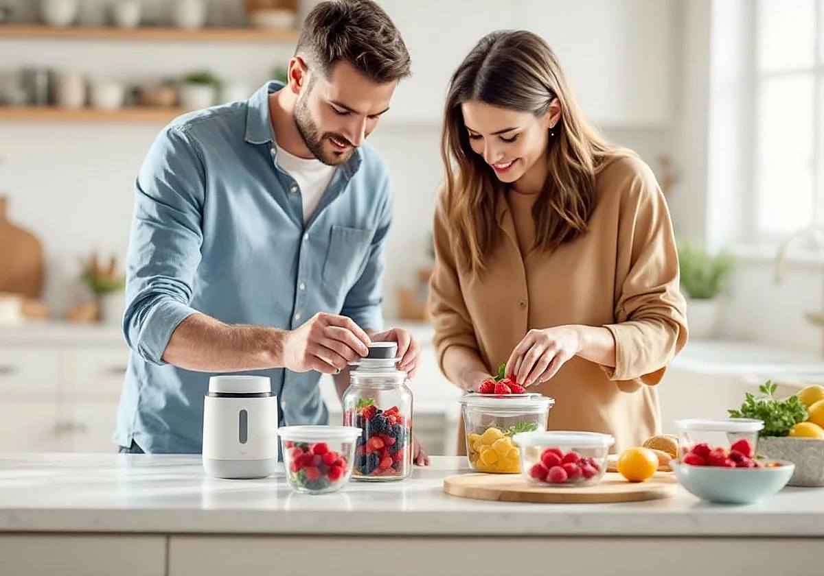 Recipientes al vacío para conservar alimentos