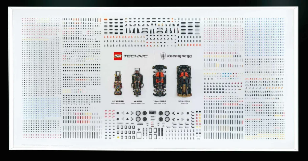 LEGO exhibe 4,104 piezas de su set Technic en vallas del metro de Shanghái