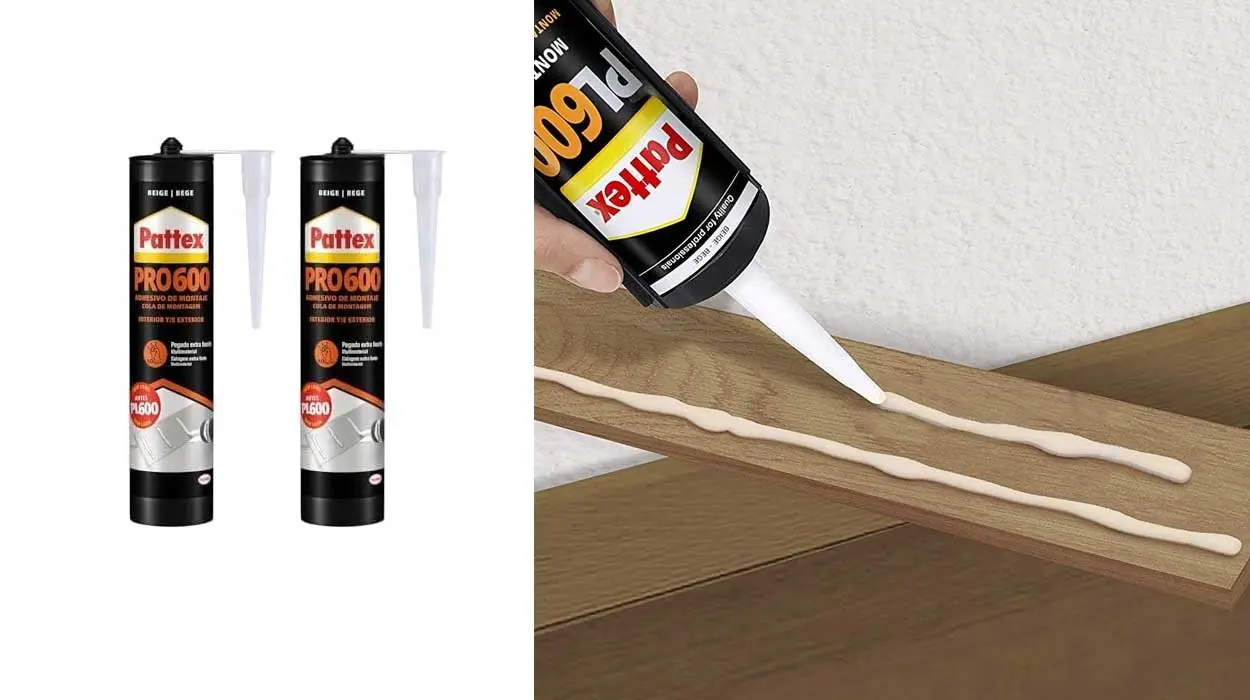 Oferta en adhesivo Pattex PL600 resistente al agua y temperaturas