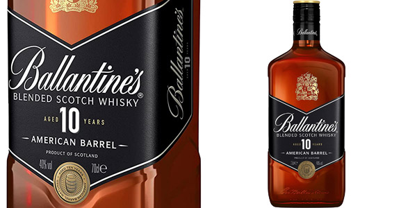 Oferta en whisky escocés Ballantine's 10 años