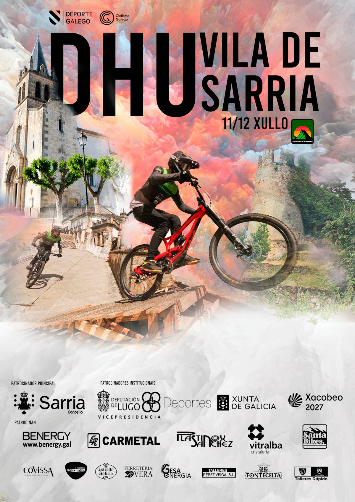 Sarria se prepara para descenso urbano DHU los días 11 y 12 de julio