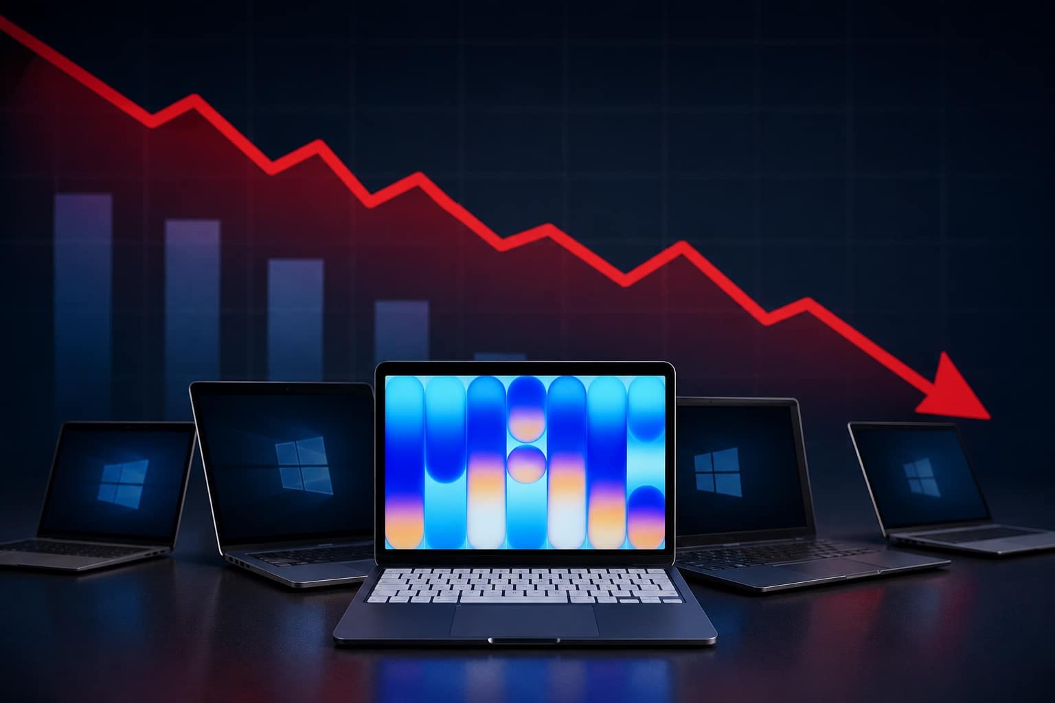 Mercado global de PC cae 4.9% en segundo trimestre; Apple crece 10.1% con Mac