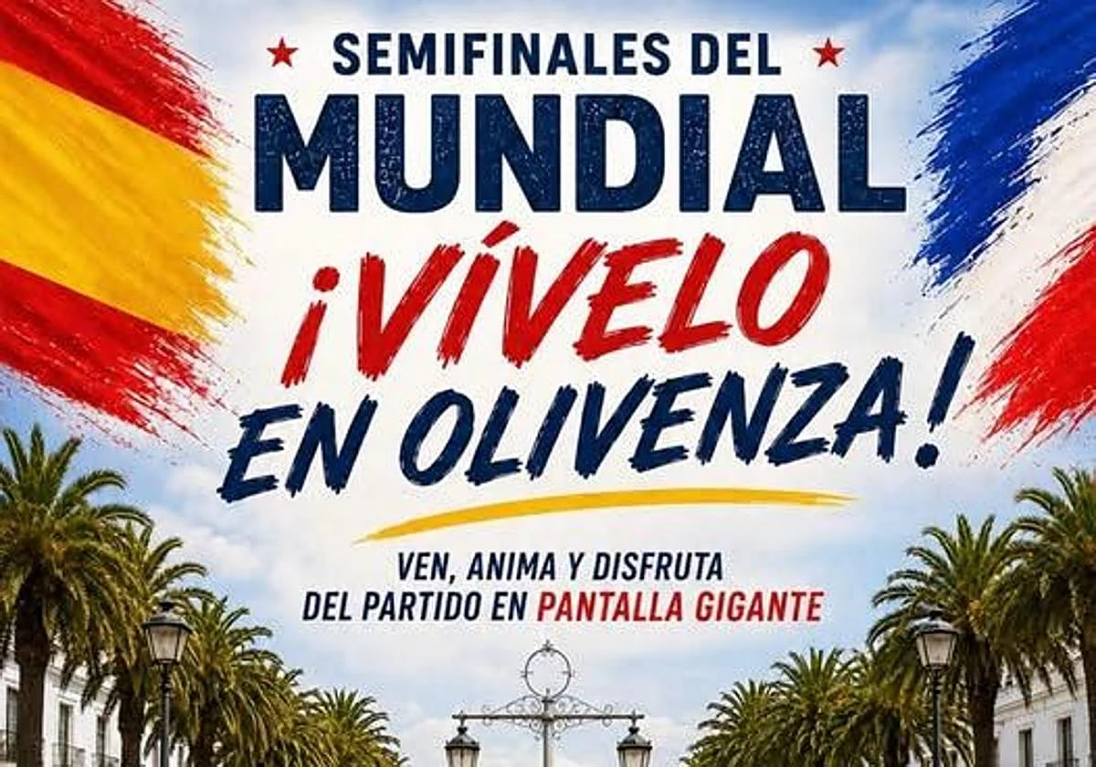 Olivenza instalará pantalla gigante para semifinales del Mundial