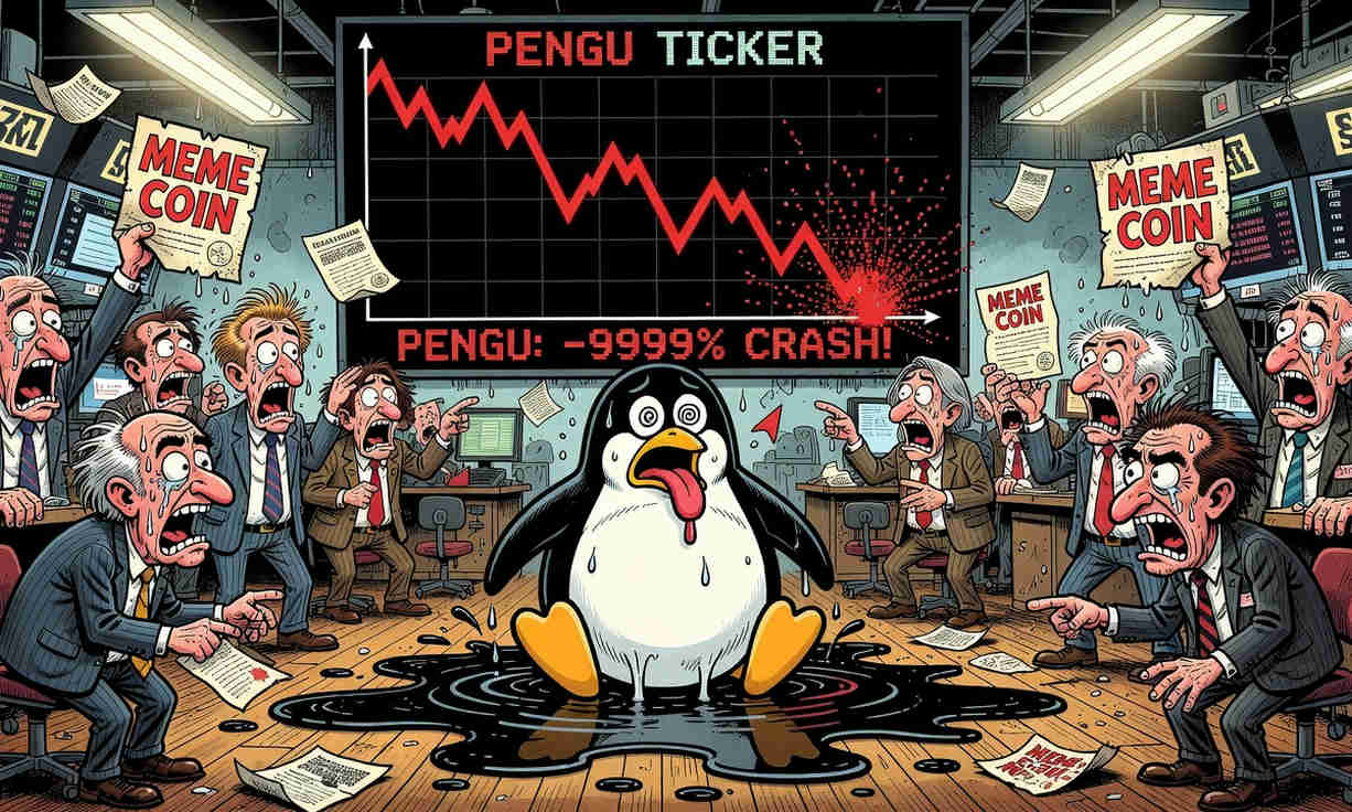 Pudgy Penguins (PENGU) cae 80% desde su máximo histórico