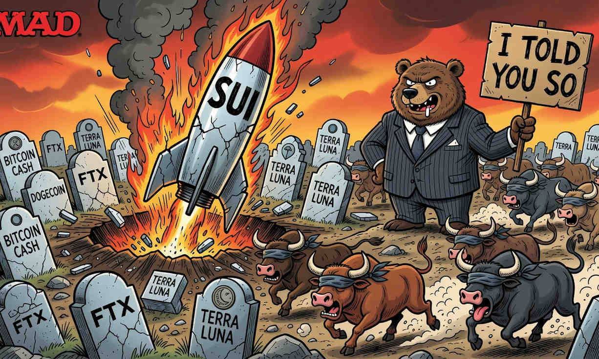 SUI cae 86% desde máximo histórico y busca nuevos mínimos