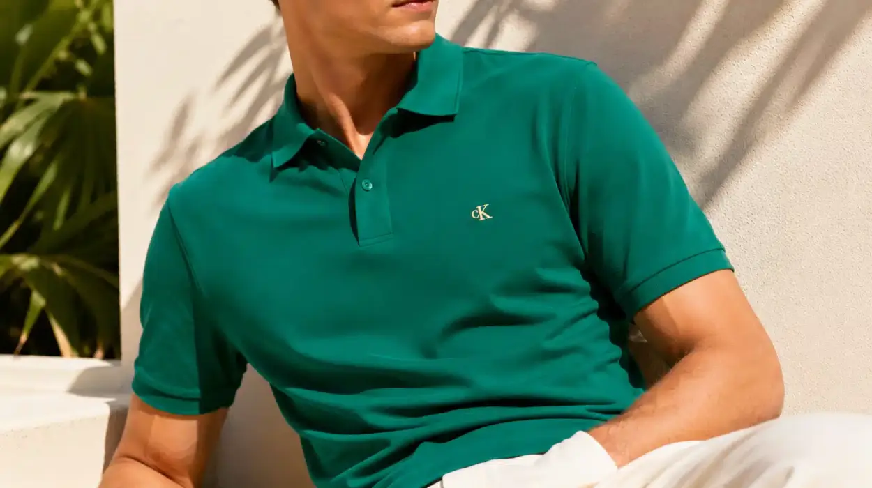 Polo clásico Calvin Klein Monogram para hombre en oferta a 27,41€