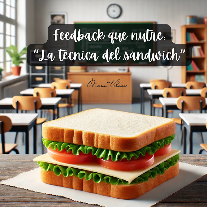 Técnica del sándwich para feedback efectivo