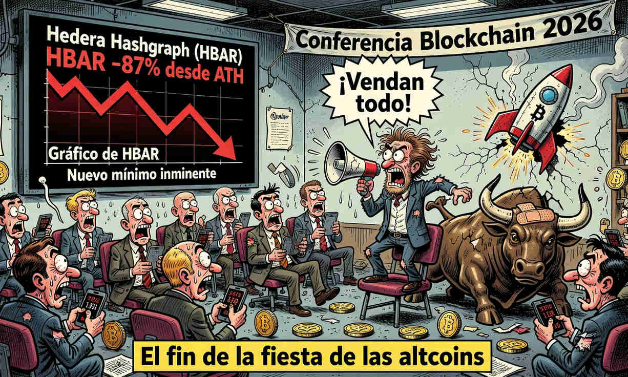 HBAR cae 74% en un año y se mantiene en $0.0679