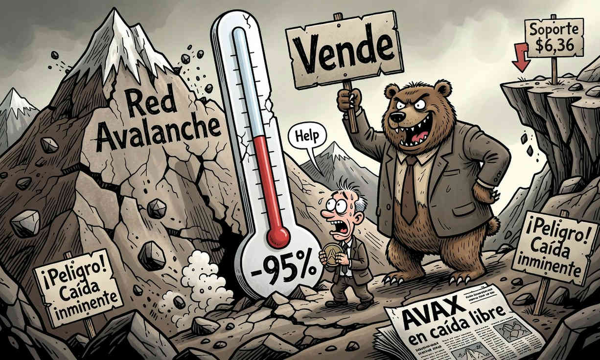 AVAX baja 3.82% hasta USD 6.44