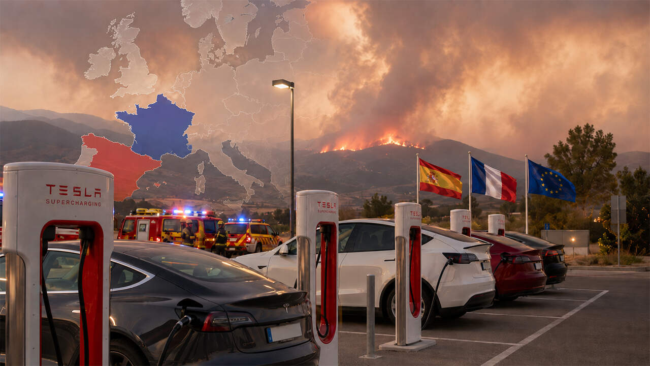 Tesla ofrece carga gratuita en España y Francia por incendios forestales