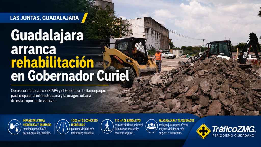 Guadalajara inicia rehabilitación en Gobernador Curiel