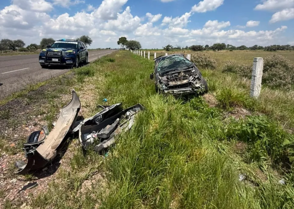 Persona resulta ilesa tras accidente aparatoso