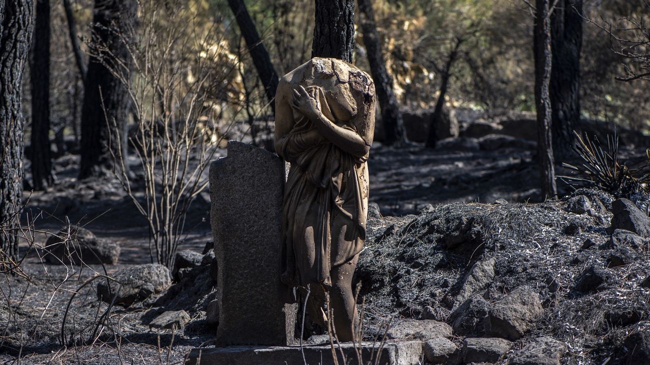 Incendio en Burgohondo (Ávila) seguirá activo al menos un mes más
