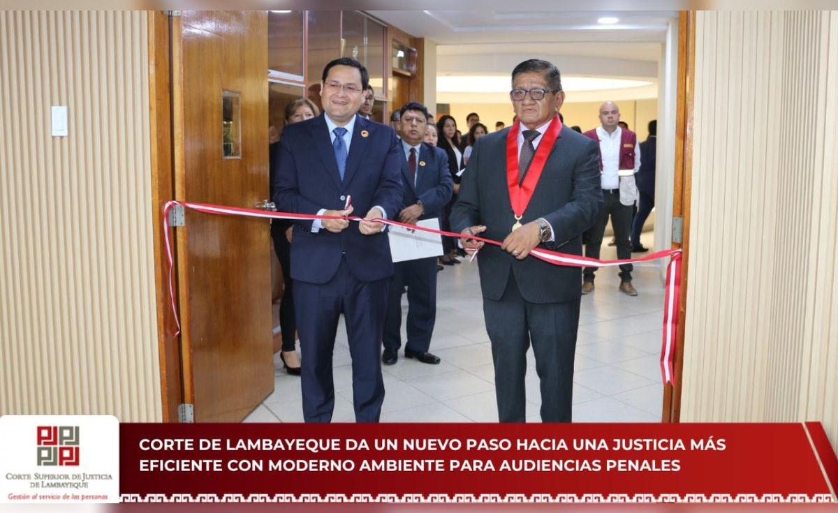Corte de Lambayeque inaugura nuevo espacio para audiencias penales