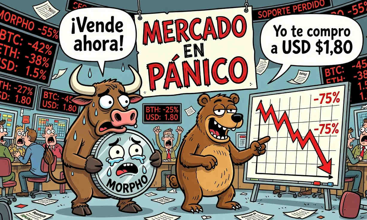 MORPHO cae 3.31% y se acerca a soporte crítico