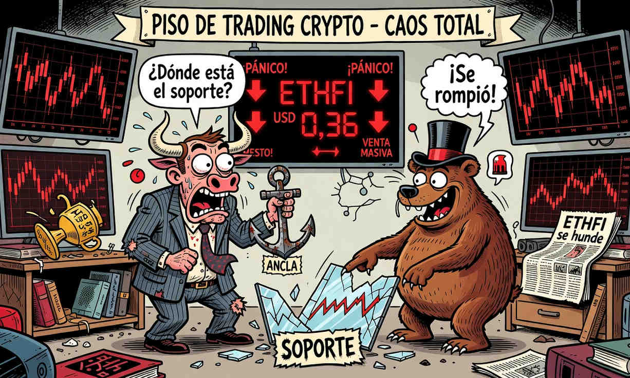 ETHFI se desploma 8.86% y pierde soporte en USD 0.36