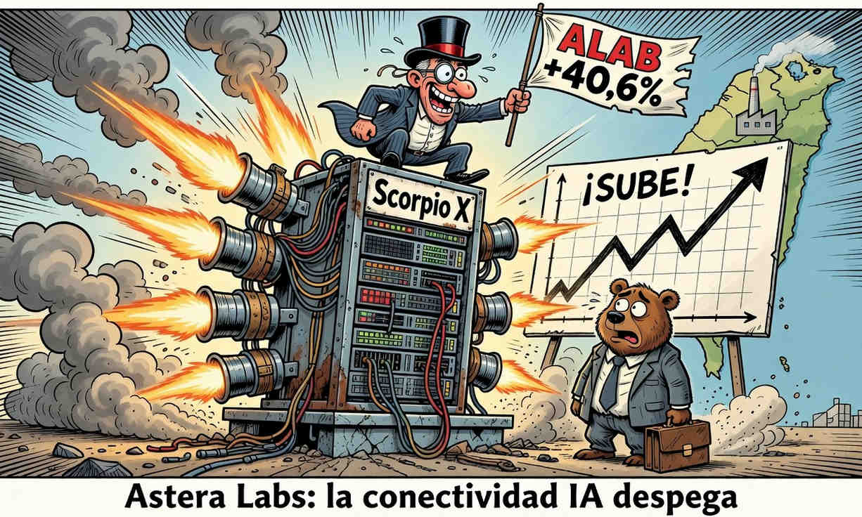 Astera Labs sube 40.6% tras récord en Q2 y aceleración de Scorpio X