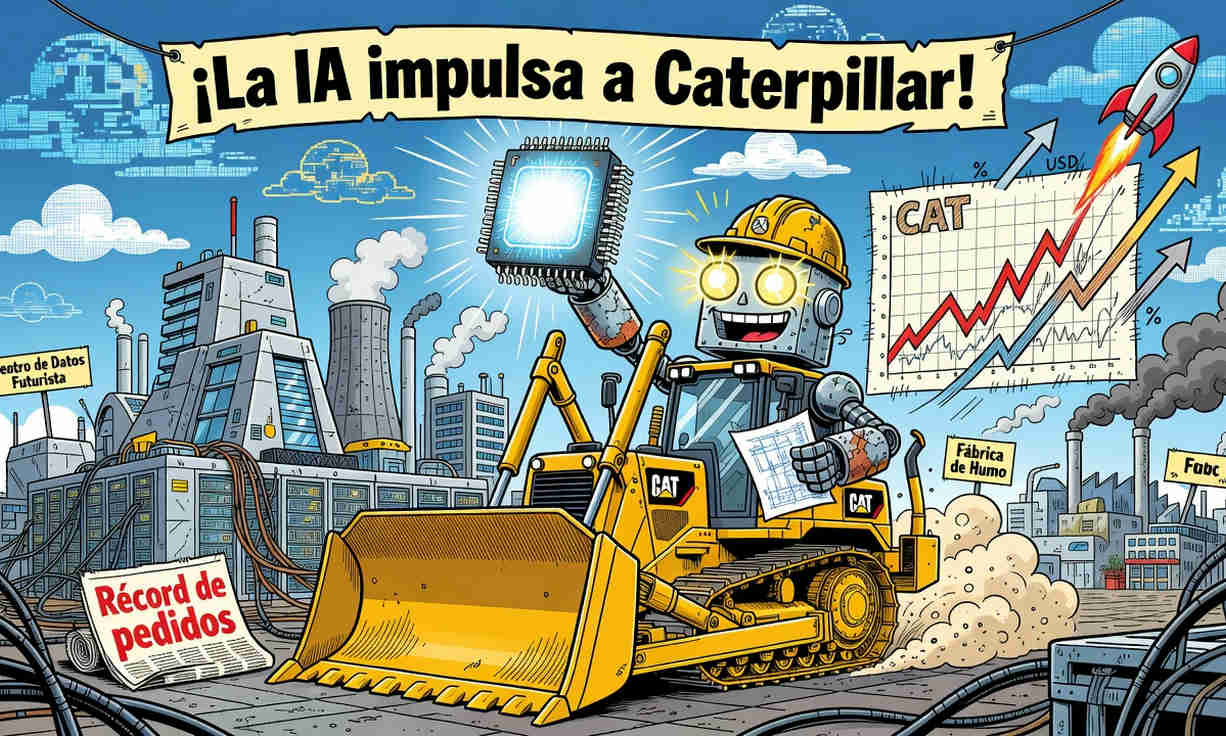 Caterpillar eleva previsión de crecimiento para 2026 por auge de IA
