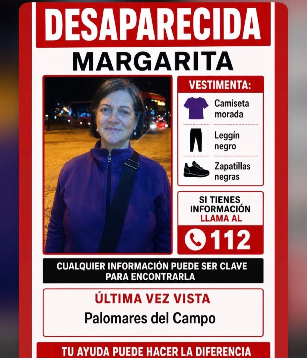 Continúa búsqueda de mujer desaparecida en Palomares del Campo