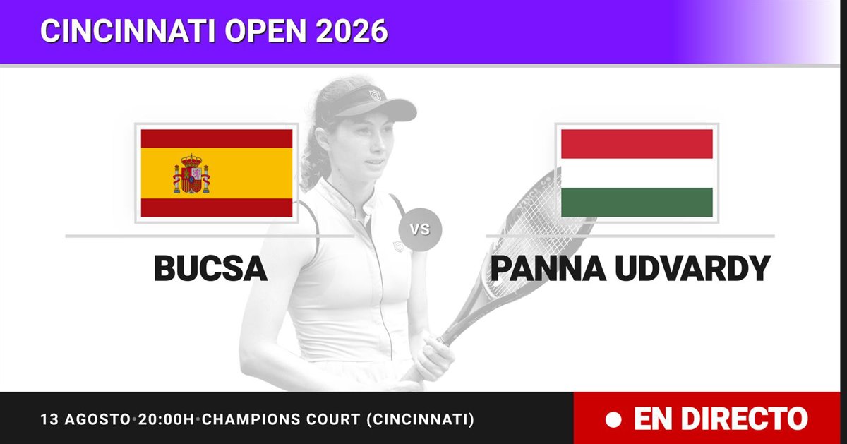Partido Cincinnati Open: Cristina Bucsa vs. Panna Udvardy en directo
