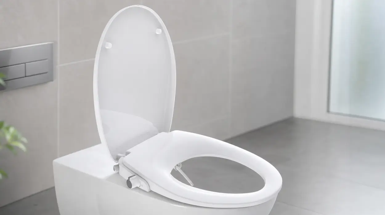 Asiento de inodoro EISL con bidé y cierre suave en oferta