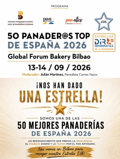 Panadería Kachopan entre los 50 Panaderos Top de España 2026