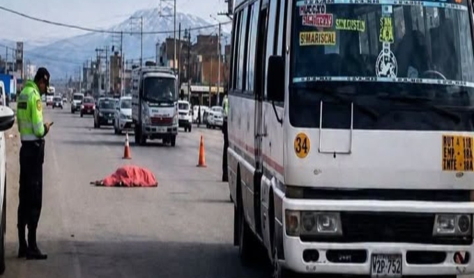 Estudiante muere en Huancayo en su primer día como cobradora de transporte