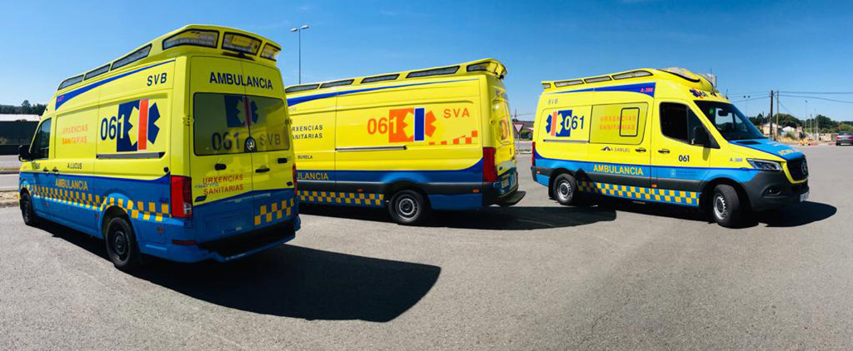 Hombre herido tras accidente con camión hormigonera en Ponteceso