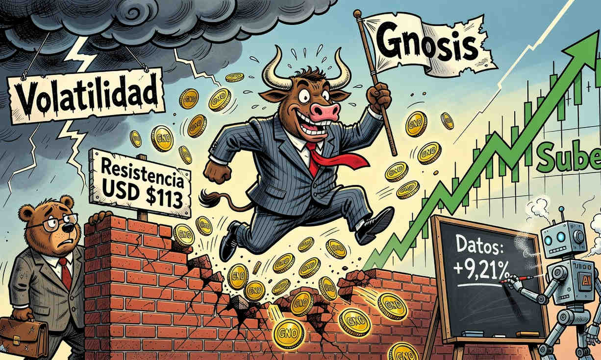 Gnosis (GNO) sube 9,21% en 24 horas