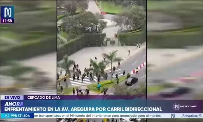 Enfrentamientos registrados en primer día del carril bidireccional Corredor Azul