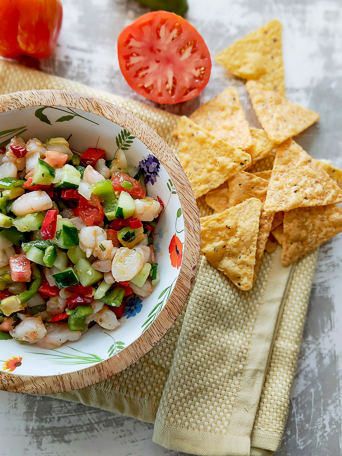 Receta de ceviche mexicano de camarón