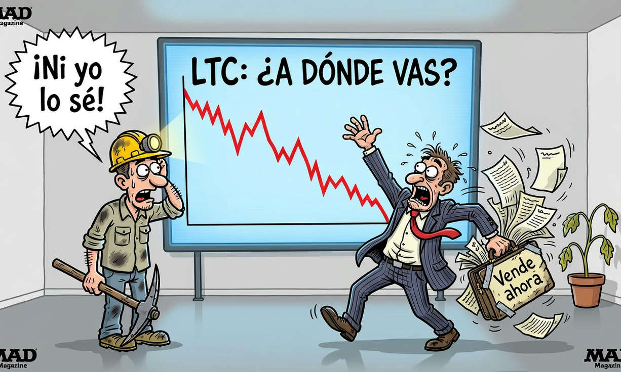 Litecoin cae a USD $49.7 ante señales mixtas del mercado