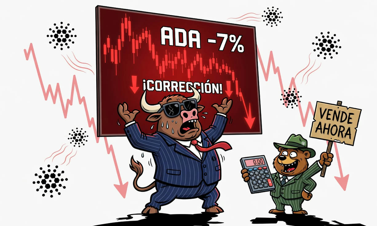Cardano (ADA) cae 7.25% en 24 horas: análisis del movimiento