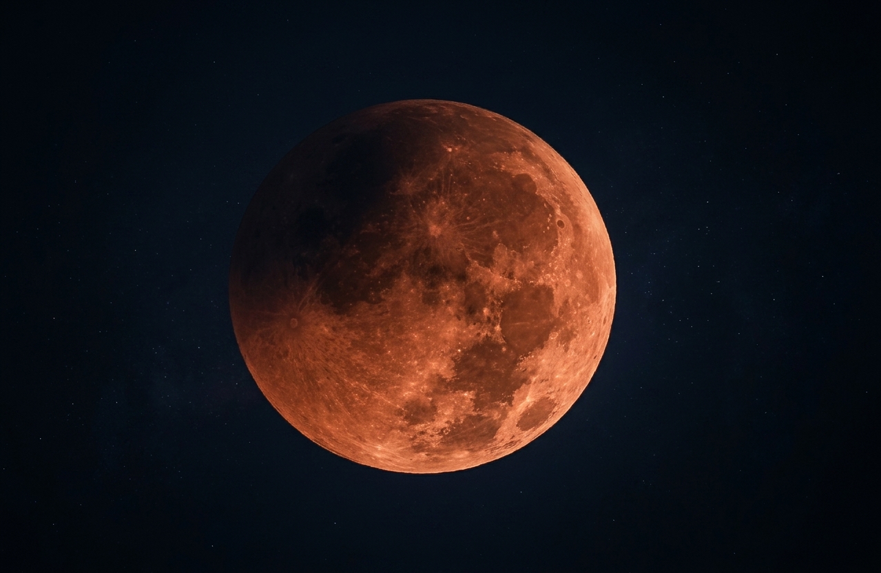 Observación del eclipse lunar desde Perú