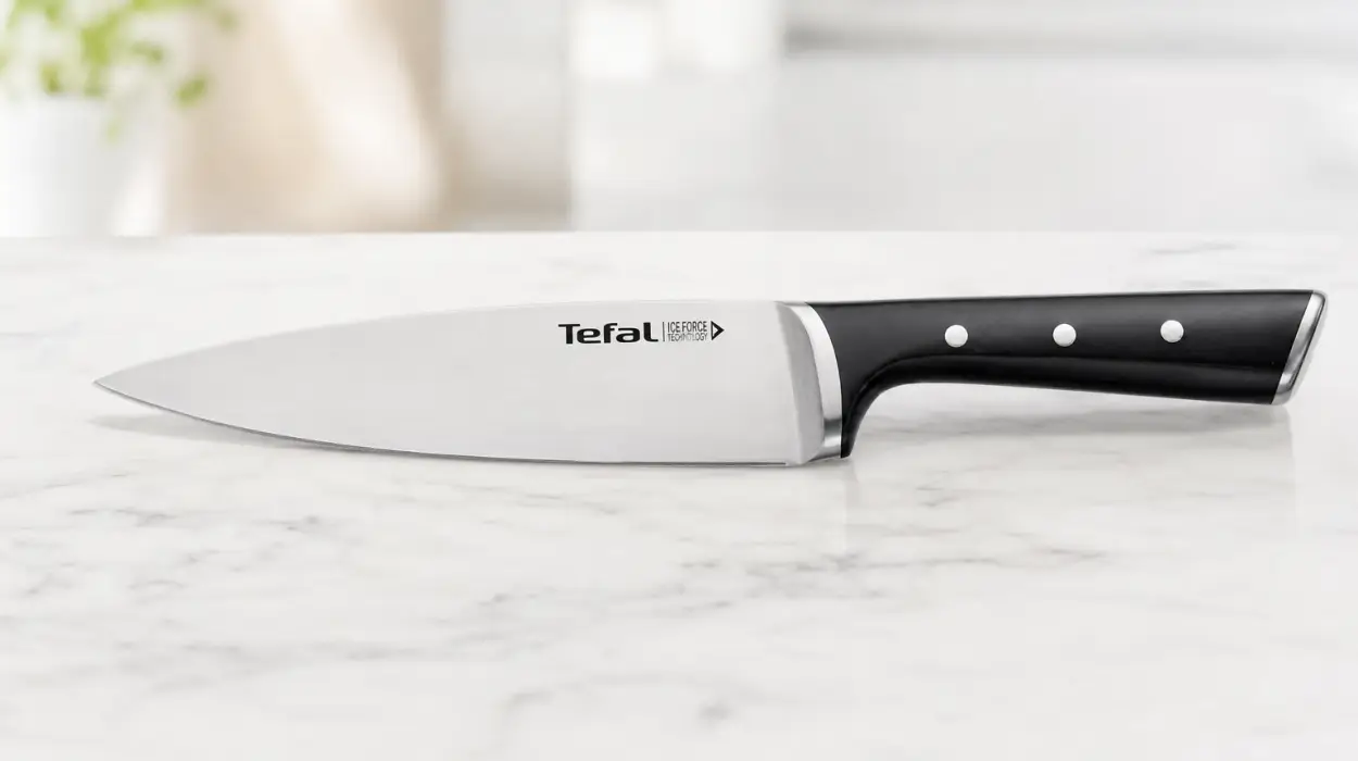 Cuchillo Chef Tefal Ice Force de 20 cm en oferta por 13,99€