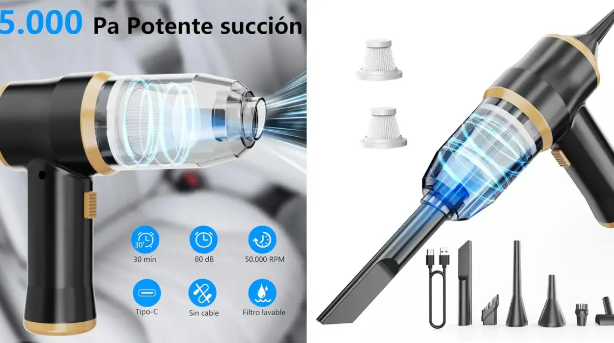 Mini aspiradora inalámbrica con 43% de descuento en Amazon