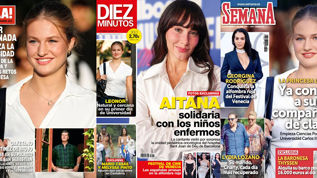 Resumen de portadas de prensa rosa del 09-09-2026