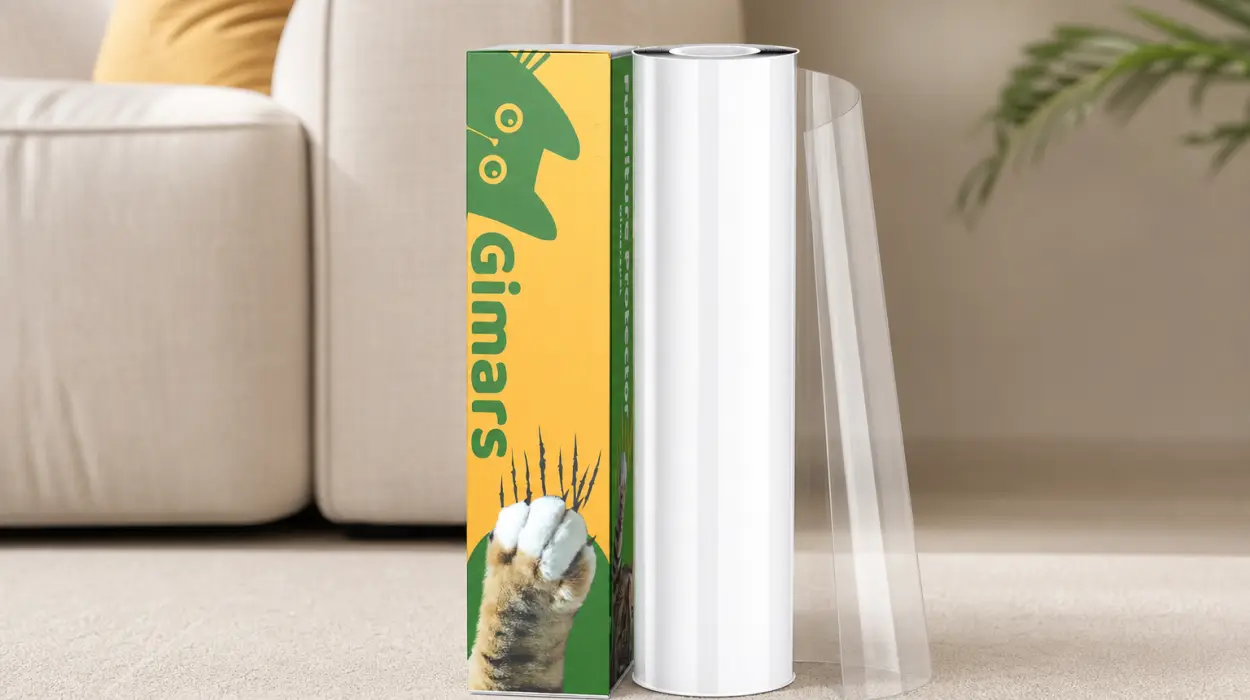 Protector de sofá Gimars con cinta autoadhesiva contra arañazos en oferta