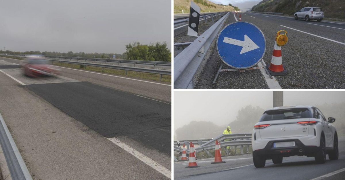 Dificultades para entrar y salir de Ourense por carretera