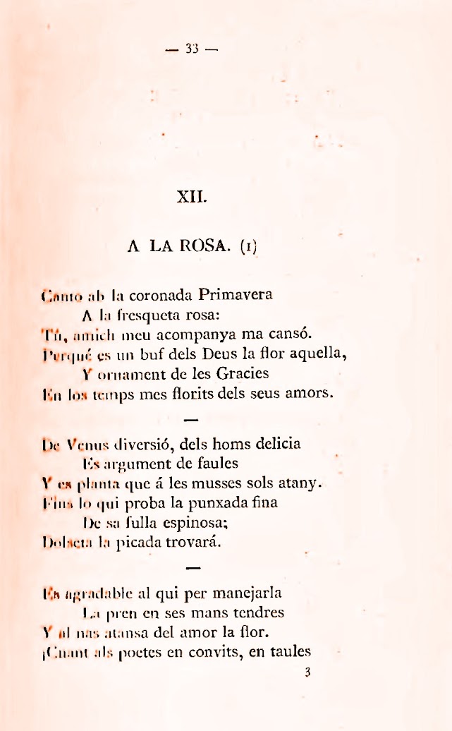 Primera traducción catalana y lleidatana de Anacreòntiques en 1878