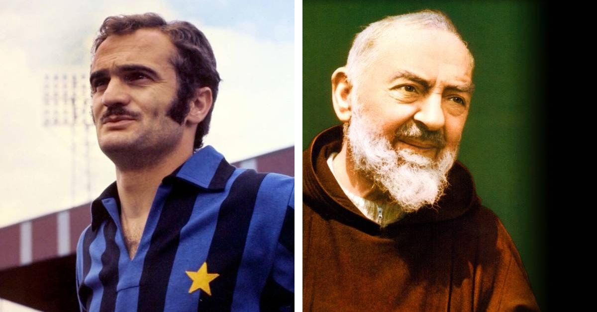 Sandro Mazzola y el Padre Pío