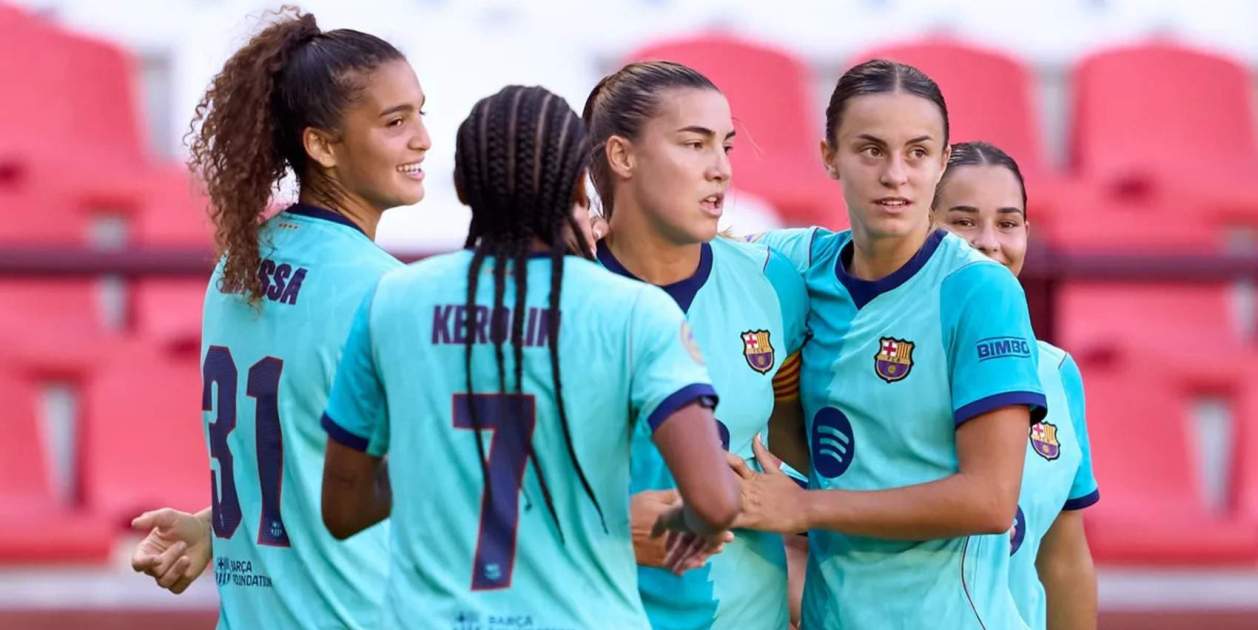 El Barça gana al Logroño con gol de Baha y regreso de Aitana Bonmatí
